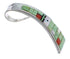 Southwest Authentic Sterling Silver Multicolor Sun Pendant VX55139